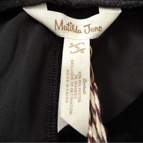 NWT Matilda Jane Black Ruffle Velvet Pants  SMALL - Picture 8 of 8